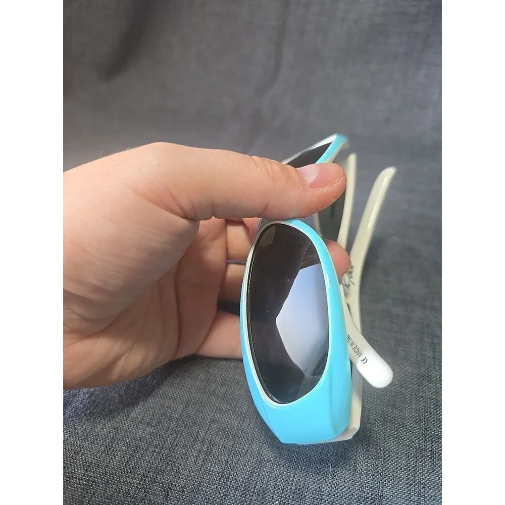 Rare Vintage Arnette Turquoise Sunglasses Made Im Italy Y2K Beach Summer Wear